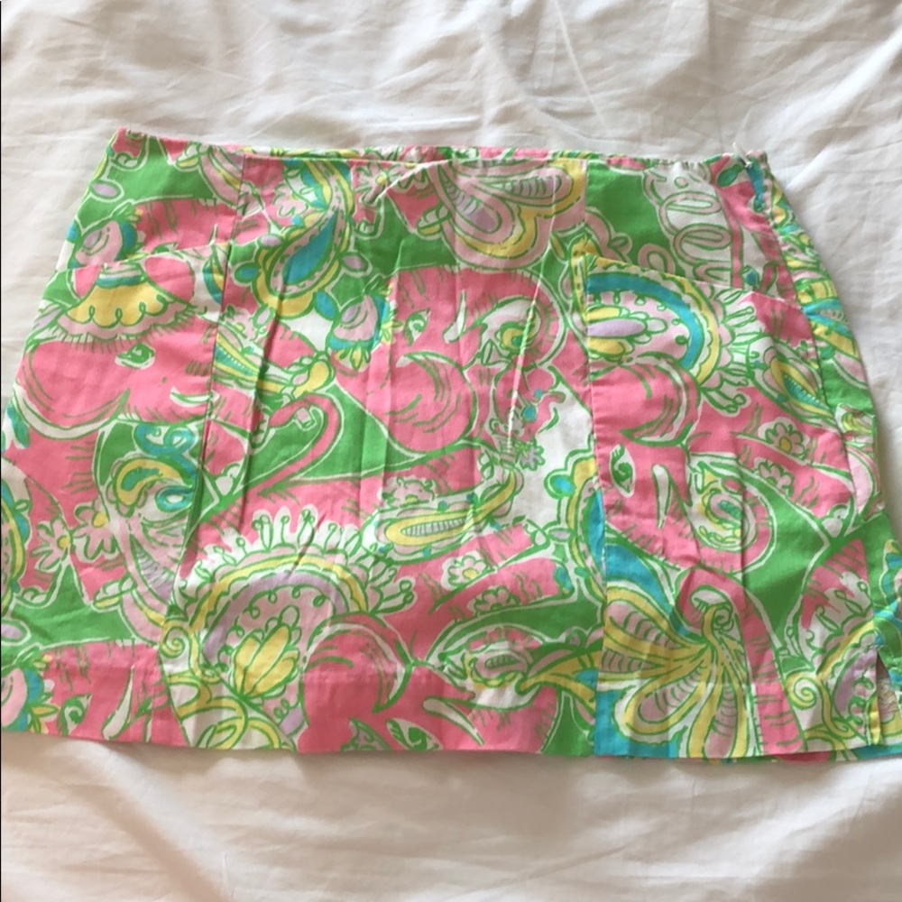 Pink and green patterned Lilly skort.